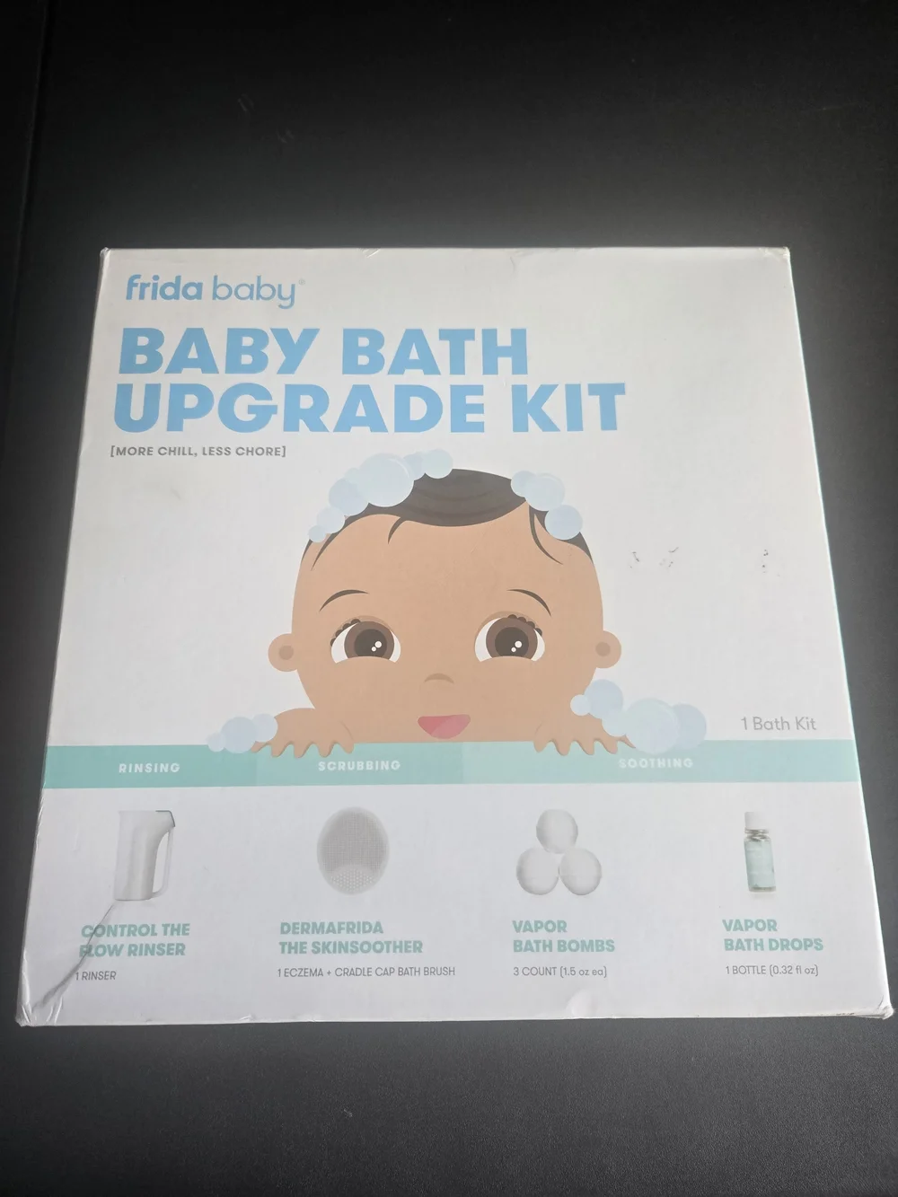 Frida Baby Baby Bath Upgrade Kit - White/Blue